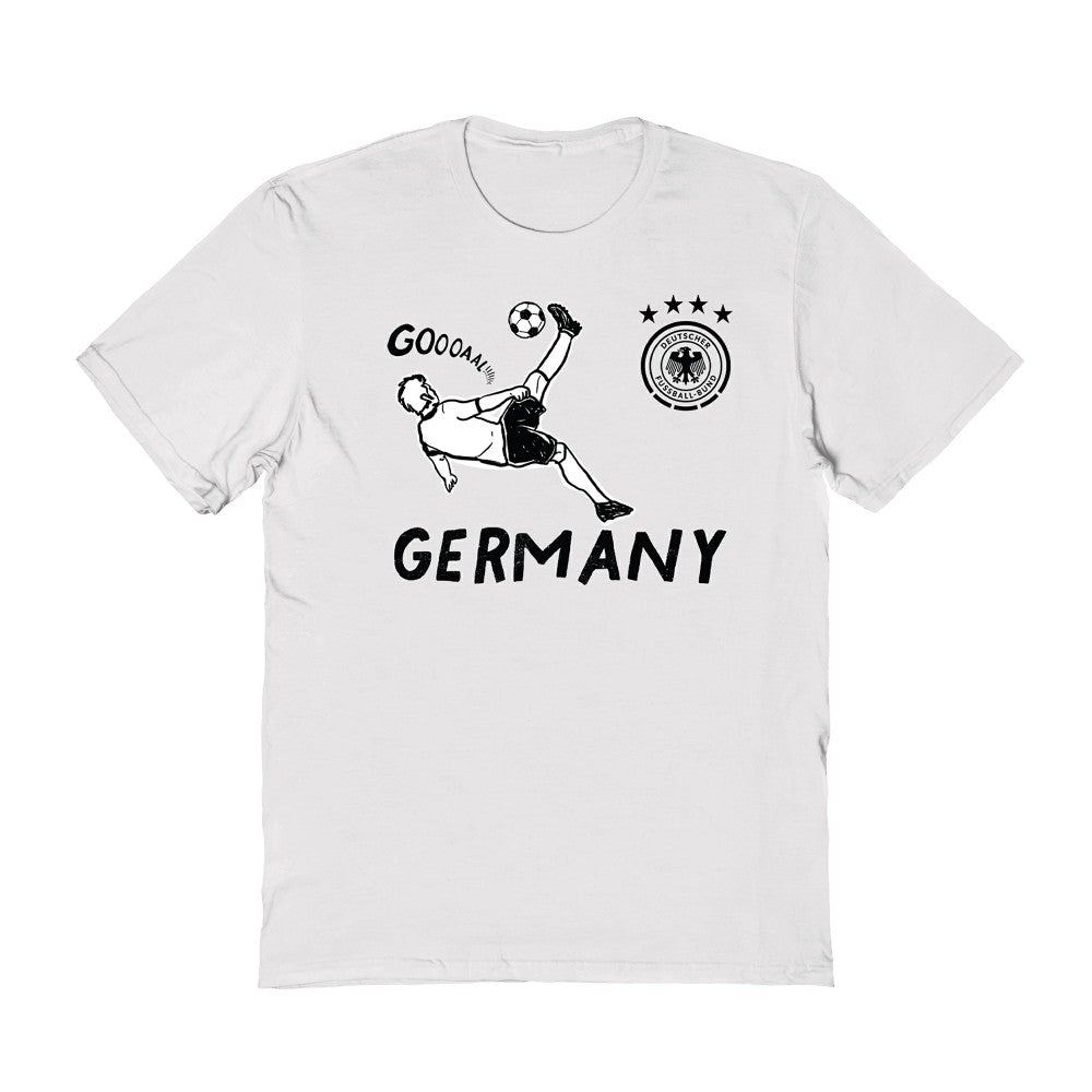 Germany National Team Vive La Fete Women's Chilena Style T-Shirt White - FIFA World CUP