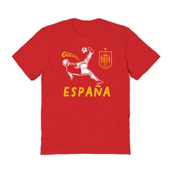 Spain National Team Vive La Fete Women's Chilena Style T-Shirt Red - FIFA World CUP