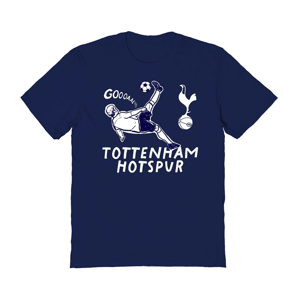 Tottenham Hotspur Vive La Fete Women's Chilena Style T-Shirt Navy - FIFA World CUP