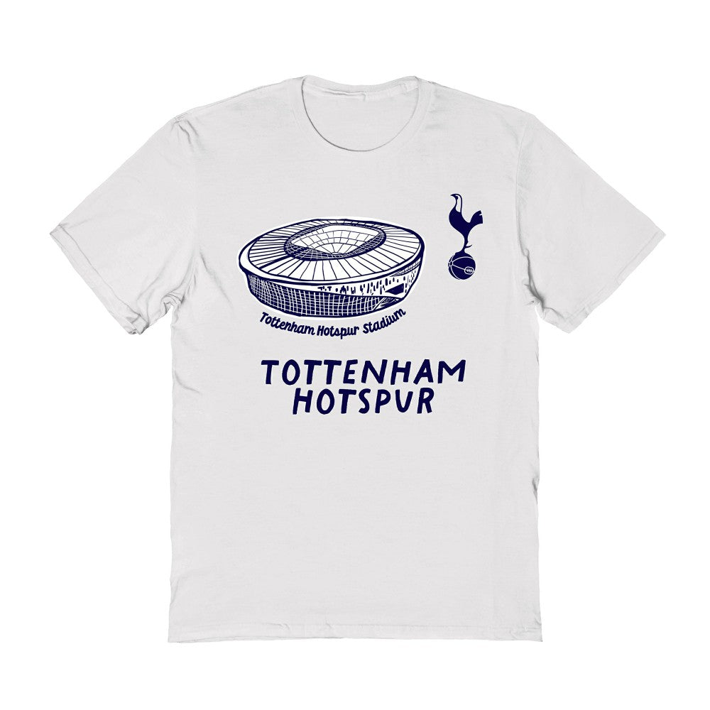 Tottenham Hotspur Vive La Fete Women's Stadium Style T-Shirt White - FIFA World CUP