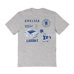 Chelsea Vive La Fete Women's Impressions Icons T-Shirt Gray - FIFA World CUP