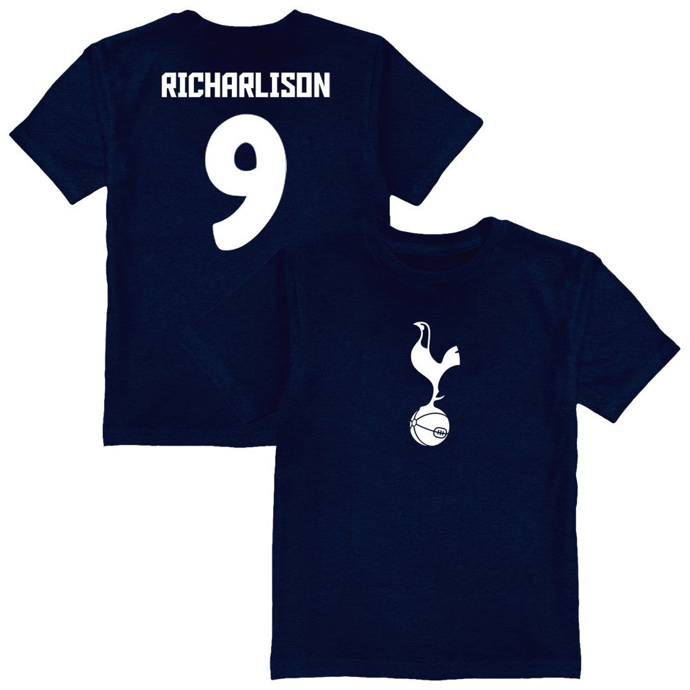 Richarlison Tottenham Hotspur Vive La Fete Youth Player Name & Number Color Badge T-Shirt Navy - FIFA World CUP