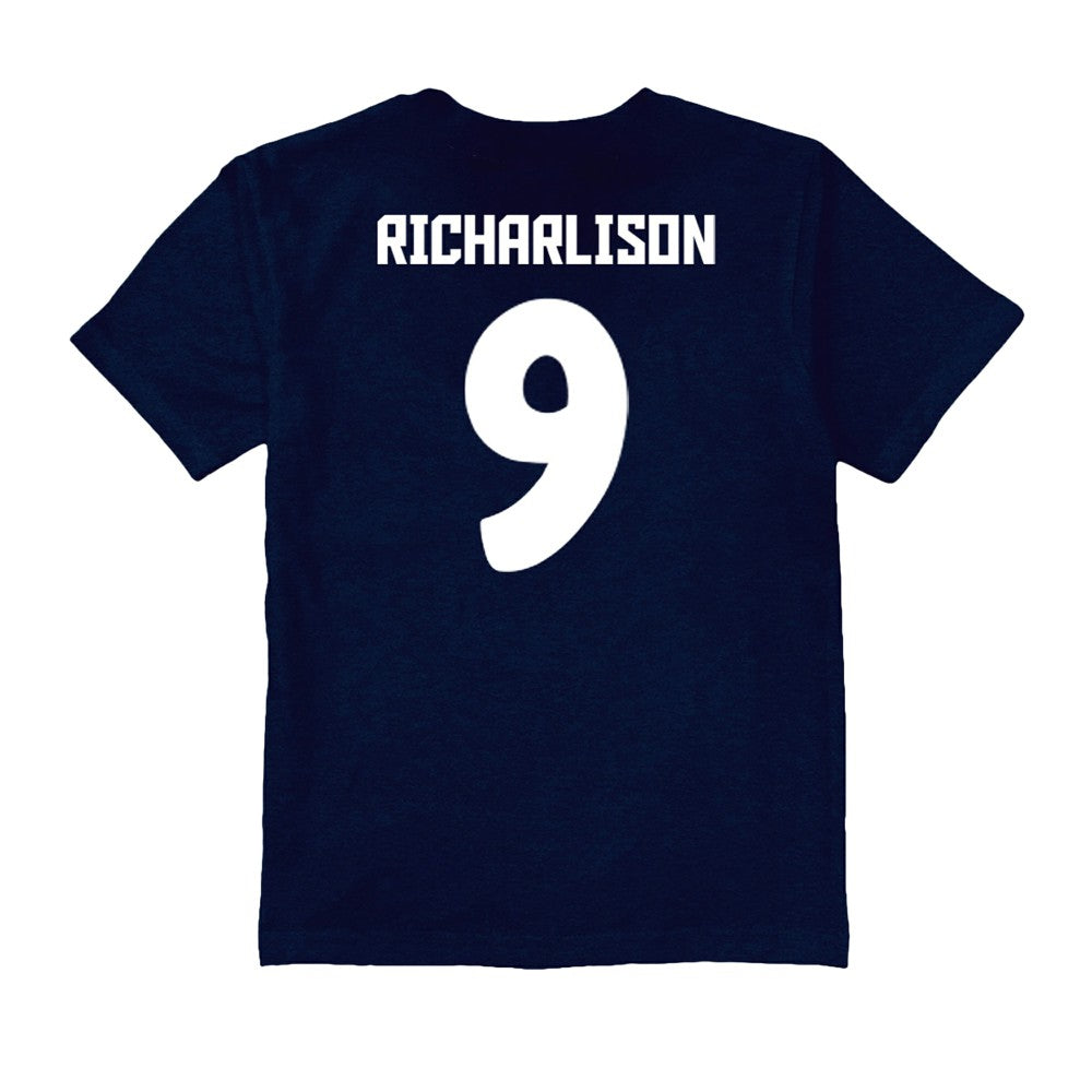 Richarlison Tottenham Hotspur Vive La Fete Youth Player Name & Number Color Badge T-Shirt Navy - FIFA World CUP