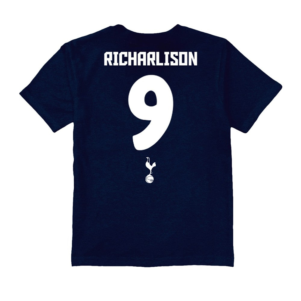 Richarlison Tottenham Hotspur Vive La Fete Youth Player Name & Number Chilena Style T-Shirt Navy - FIFA World CUP