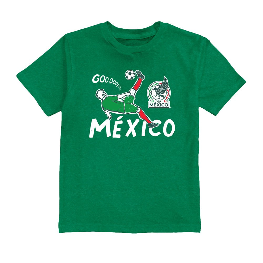 Edson Álvarez Mexico National Team Vive La Fete Youth Player Name & Number Chilena Style T-Shirt Green - FIFA World CUP