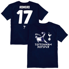 Cristian Romero Tottenham Hotspur Vive La Fete Youth Player Name & Number Chilena Style T-Shirt Navy - FIFA World CUP