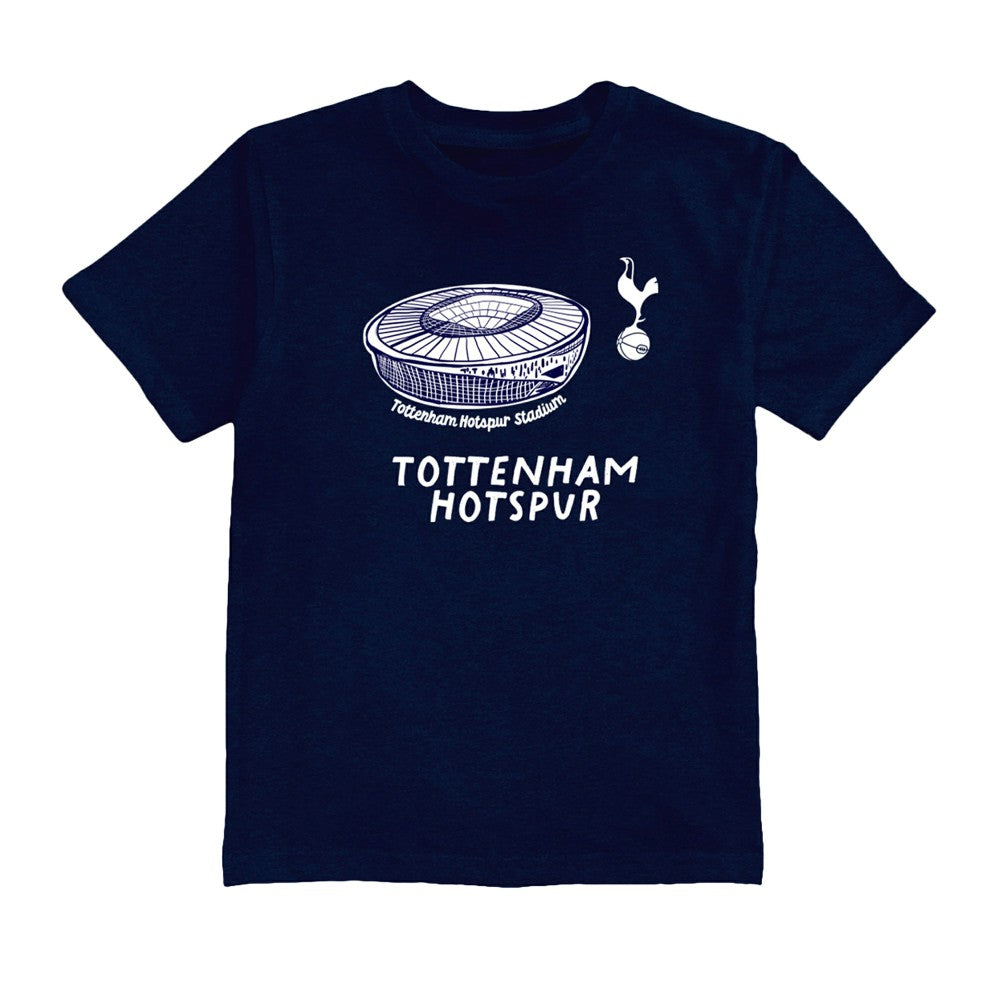 Cristian Romero Tottenham Hotspur Vive La Fete Youth Player Name & Number Stadium Style T-Shirt Navy - FIFA World CUP