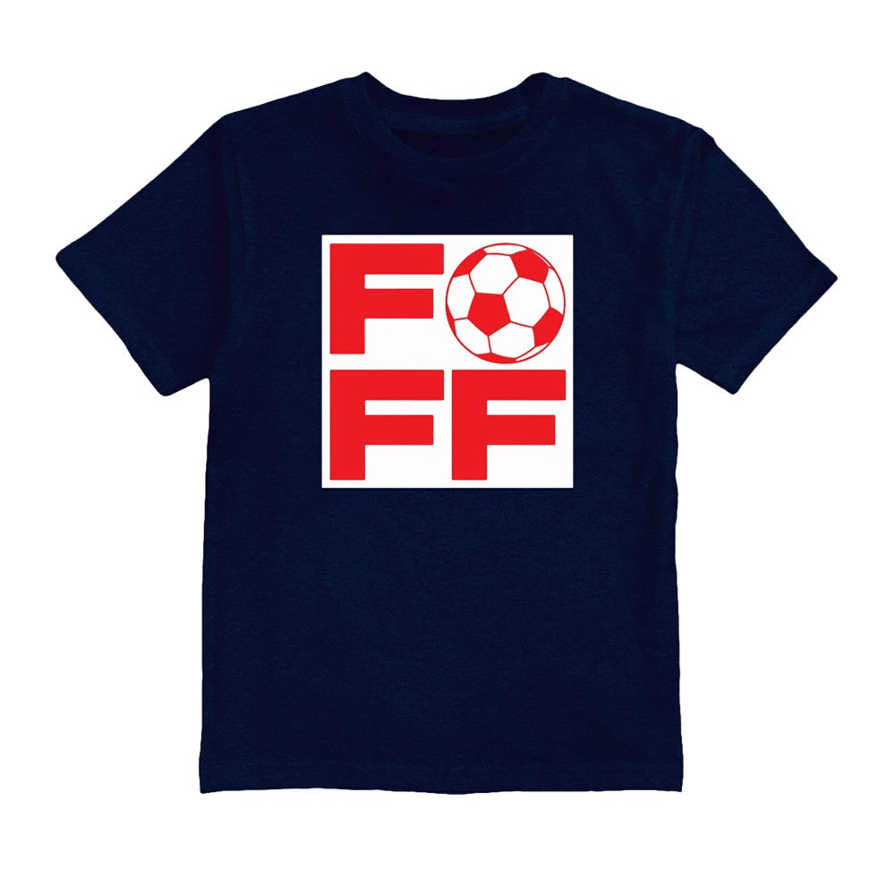France National Team Vive La Fete Youth FFF Logo T-Shirt Navy - FIFA World CUP