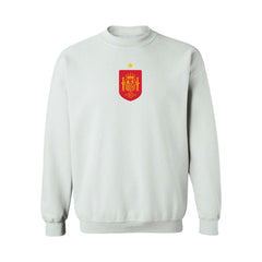 Spain National Team Vive La Fete Women's Color Badge Sweatshirt White - FIFA World CUP