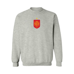 Spain National Team Vive La Fete Women's Color Badge Sweatshirt Gray - FIFA World CUP
