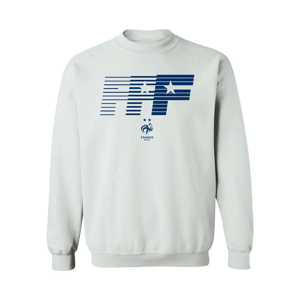 France National Team Vive La Fete Women's FFF Logo Sweatshirt White - FIFA World CUP