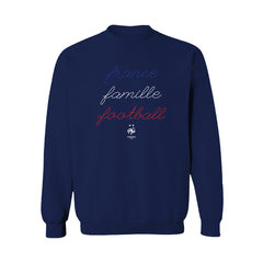 France National Team Vive La Fete Women's Famille Football Sweatshirt Navy - FIFA World CUP
