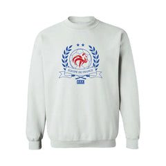 France National Team Vive La Fete Women's Équipe de France Sweatshirt White - FIFA World CUP