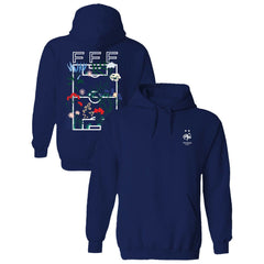 France National Team Vive La Fete Women's Soccer Field Fleece Hood Navy - FIFA World CUP
