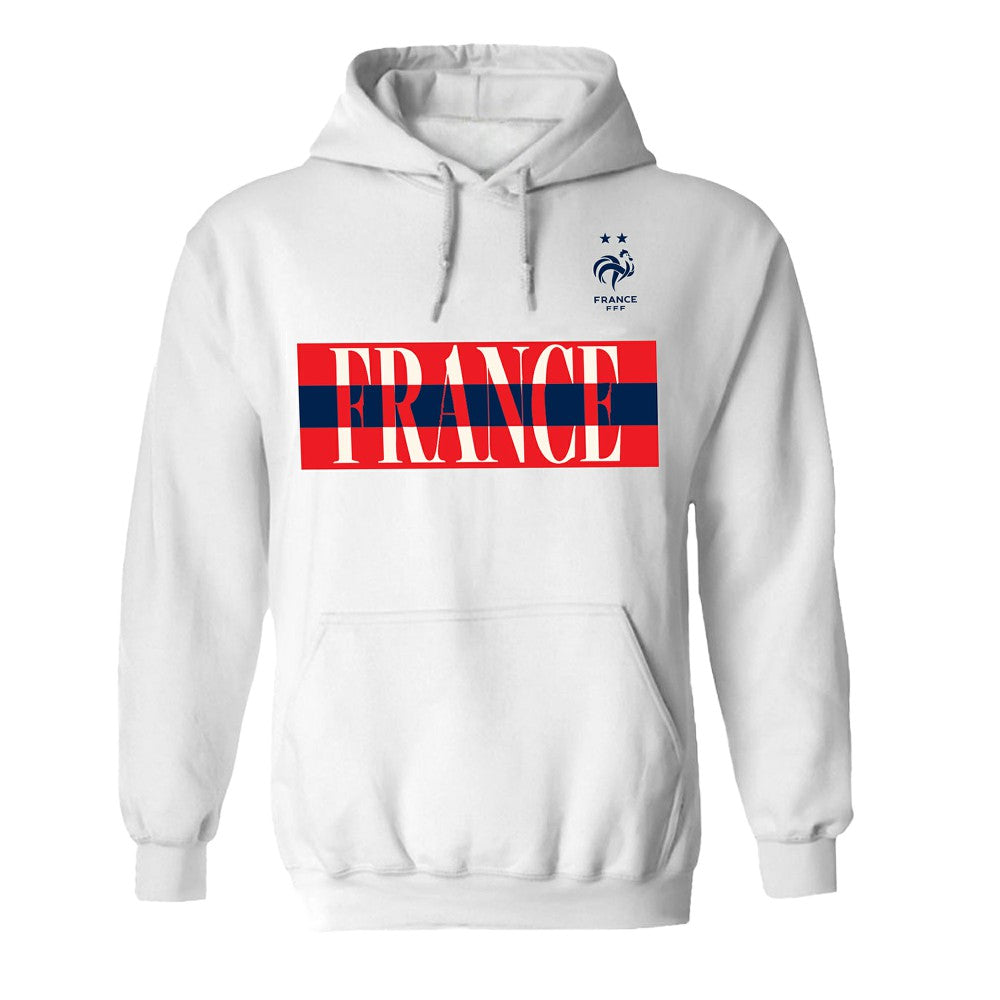 France National Team Vive La Fete Women's Hoodie White - FIFA World CUP