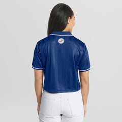 Los Angeles Dodgers WEAR by Erin Andrews Women's Cropped Polo - MLB