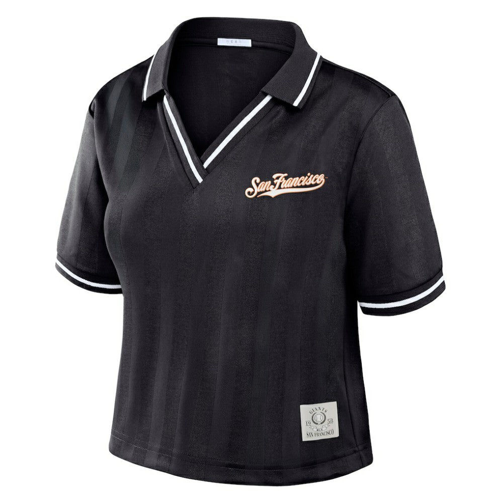 San Francisco Giants WEAR by Erin Andrews Women's Cropped Polo - MLB