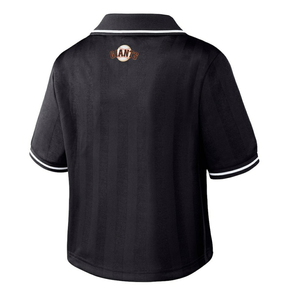 San Francisco Giants WEAR by Erin Andrews Women's Cropped Polo - MLB