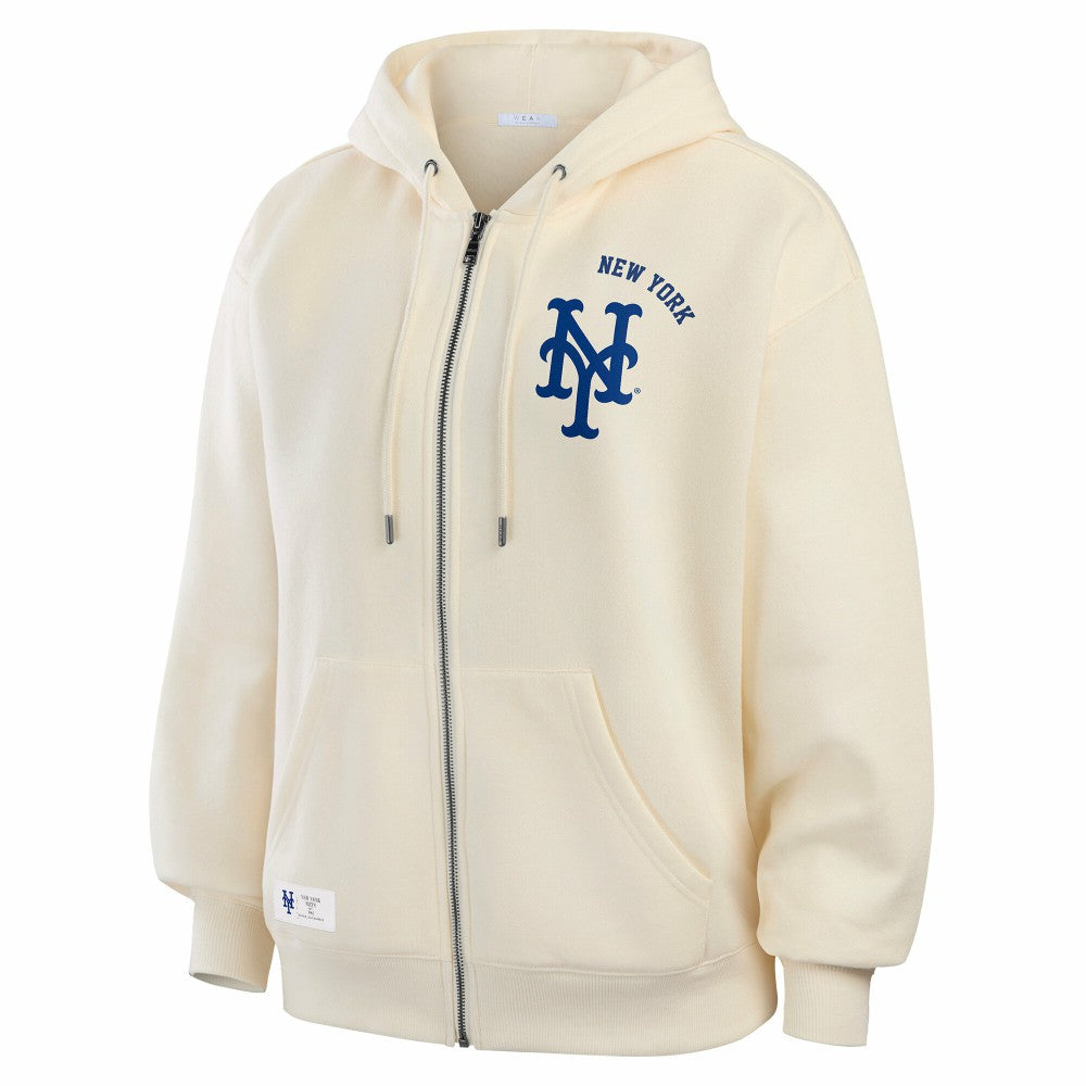 New York Mets WEAR by Erin Andrews Women's Full-Zip Hoodie - MLB