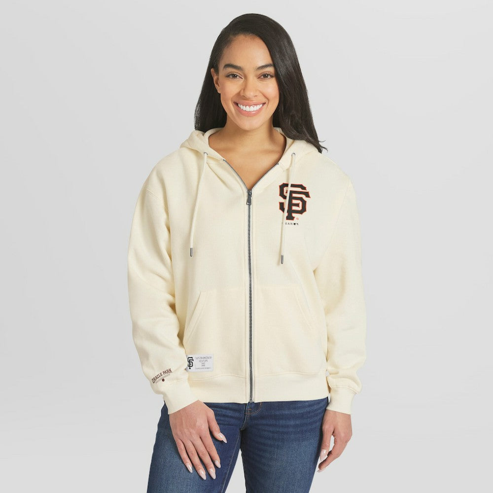 San Francisco Giants WEAR by Erin Andrews Women's Full-Zip Hoodie - MLB