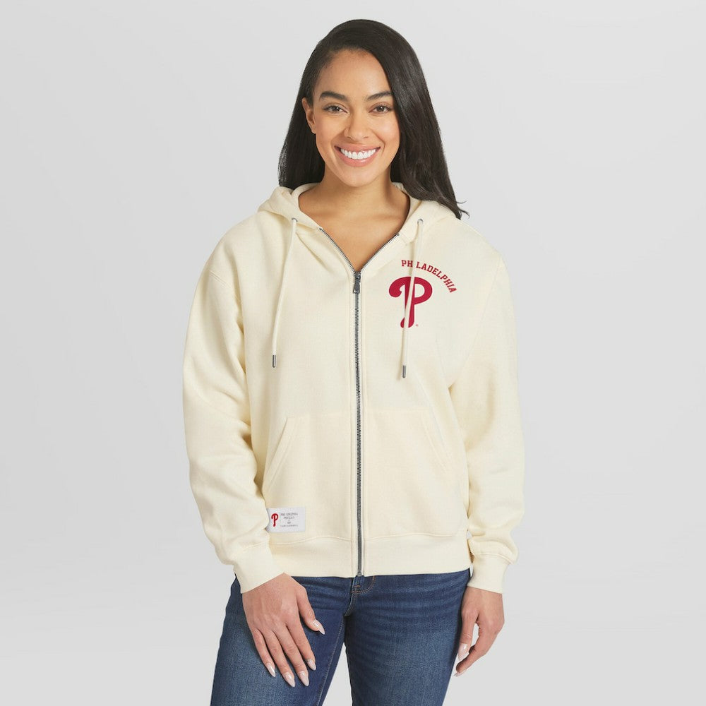 Philadelphia Phillies WEAR by Erin Andrews Women's Full-Zip Hoodie - MLB