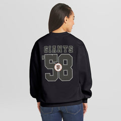 San Francisco Giants WEAR by Erin Andrews Women's Heavyweight Crew Neck Sweatshirt - MLB