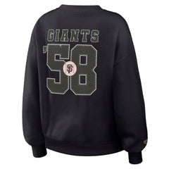 San Francisco Giants WEAR by Erin Andrews Women's Heavyweight Crew Neck Sweatshirt - MLB