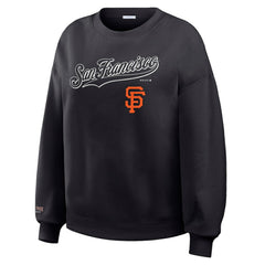 San Francisco Giants WEAR by Erin Andrews Women's Heavyweight Crew Neck Sweatshirt - MLB