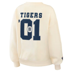 Detroit Tigers WEAR by Erin Andrews Women's Heavyweight Crew Neck Sweatshirt - MLB