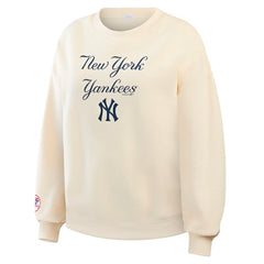 New York Yankees WEAR by Erin Andrews Women's Heavyweight Crew Neck Sweatshirt - MLB