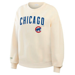 Chicago Cubs WEAR by Erin Andrews Women's Heavyweight Crew Neck Sweatshirt - MLB