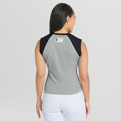 San Francisco Giants WEAR by Erin Andrews Women's Cropped Raglan Tank Top - MLB
