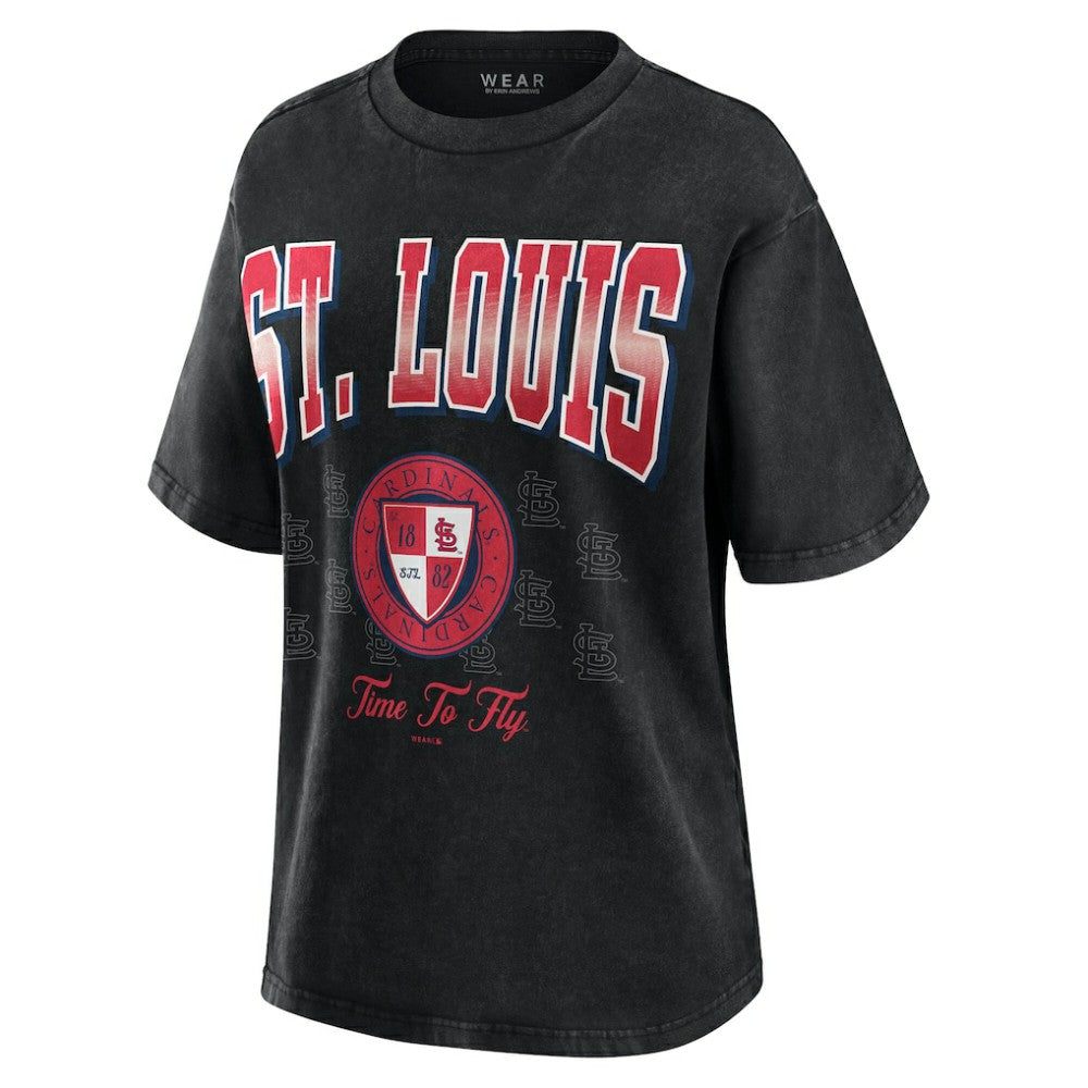 St. Louis Cardinals WEAR by Erin Andrews Women's Oversized Boyfriend T-Shirt - MLB