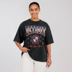 Detroit Tigers WEAR by Erin Andrews Women's Oversized Boyfriend T-Shirt - MLB