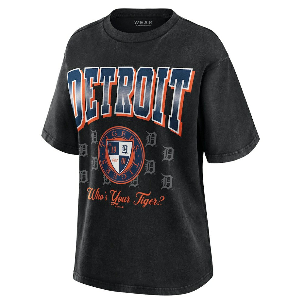 Detroit Tigers WEAR by Erin Andrews Women's Oversized Boyfriend T-Shirt - MLB