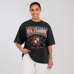 Baltimore Orioles WEAR by Erin Andrews Women's Oversized Boyfriend T-Shirt - MLB