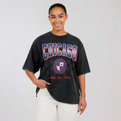Chicago Cubs WEAR by Erin Andrews Women's Oversized Boyfriend T-Shirt - MLB