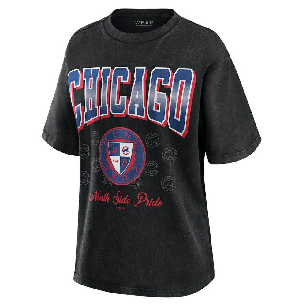 Chicago Cubs WEAR by Erin Andrews Women's Oversized Boyfriend T-Shirt - MLB