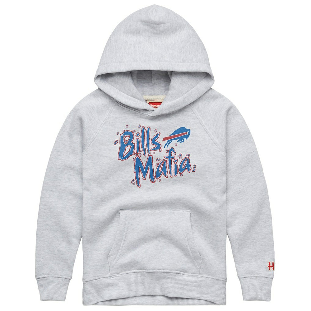 Buffalo Bills Homage Youth Bills Mafia Tri-Blend Hoodie Gray | NFL