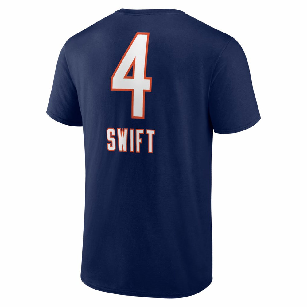 D'Andre Swift Chicago Bears Team Wordmark T-Shirt Navy | NFL