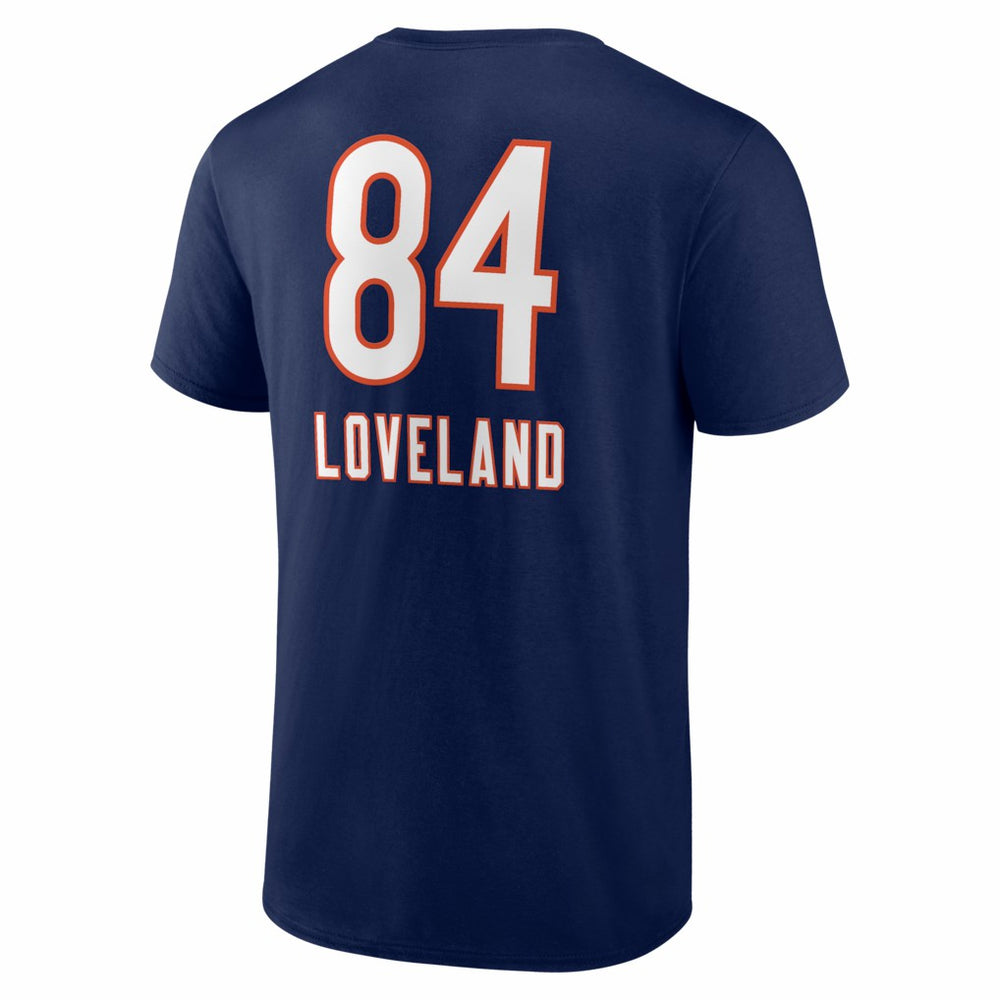 Colston Loveland Chicago Bears Team Wordmark T-Shirt Navy | NFL