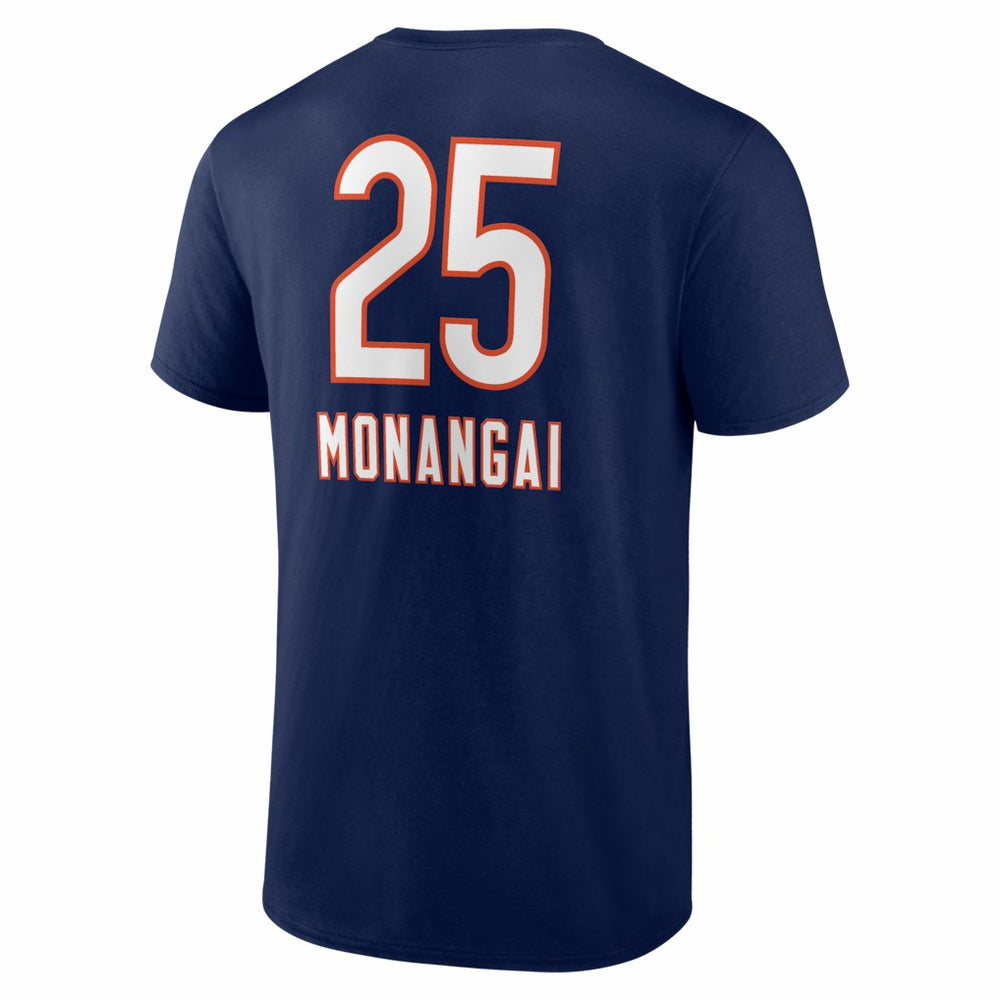Kyle Monangai Chicago Bears Team Wordmark T-Shirt Navy | NFL