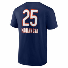 Kyle Monangai Chicago Bears Team Wordmark T-Shirt Navy | NFL