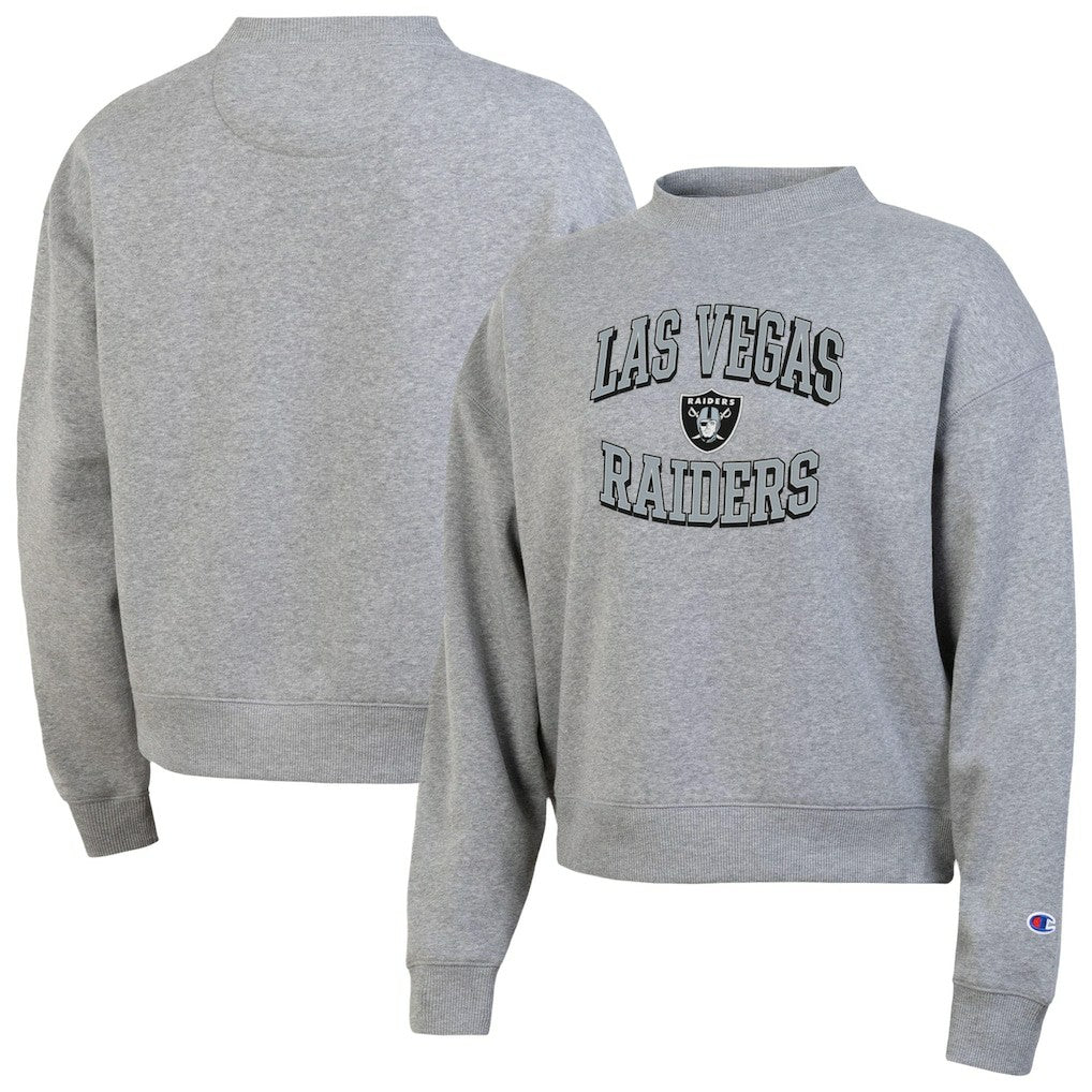Las Vegas Raiders Champion Women's Triumph Tri-Blend Sweatshirt Gray | NFL