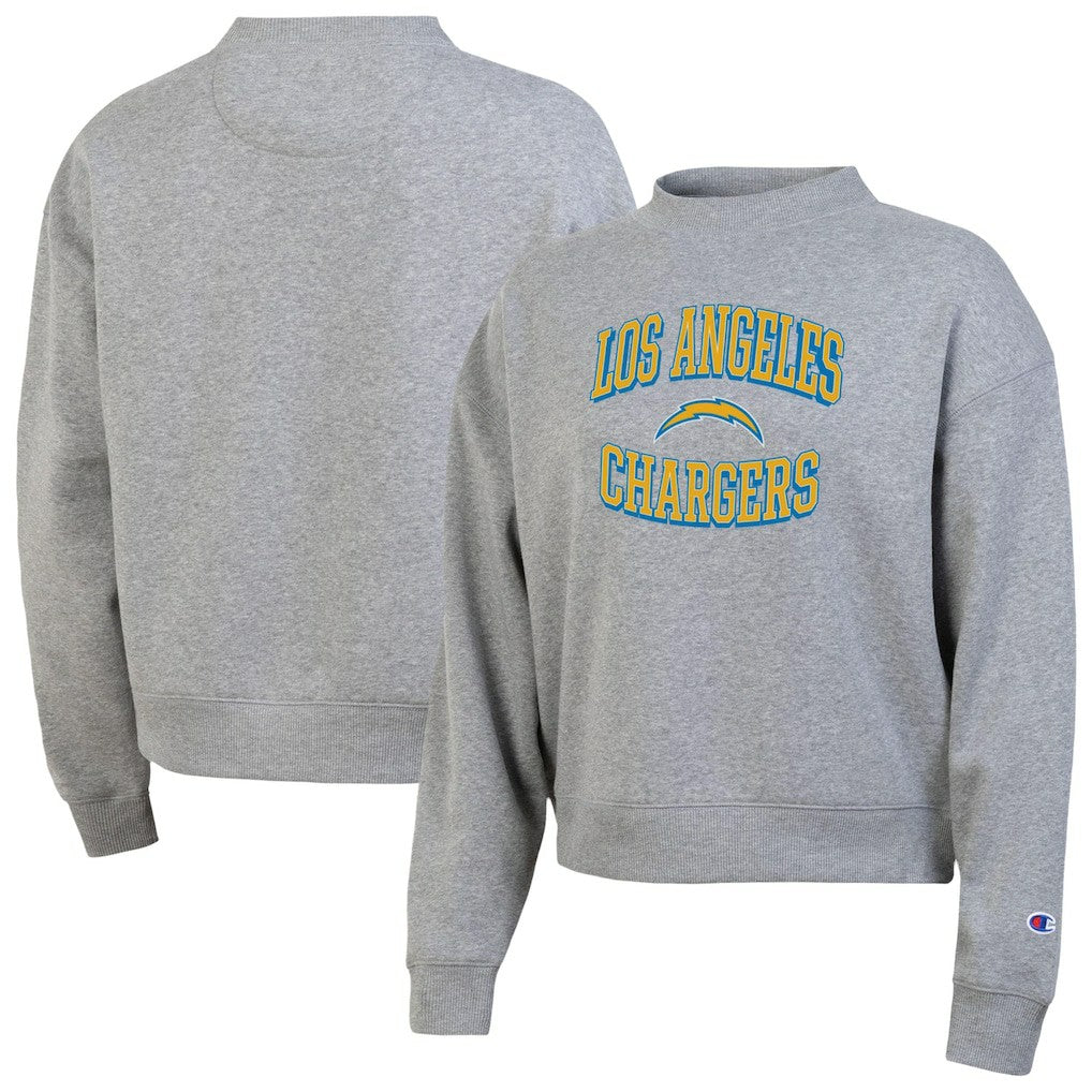 Los Angeles Chargers Champion Women's Triumph Tri-Blend Sweatshirt Gray | NFL