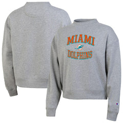 Miami Dolphins Champion Women's Triumph Tri-Blend Sweatshirt Gray | NFL