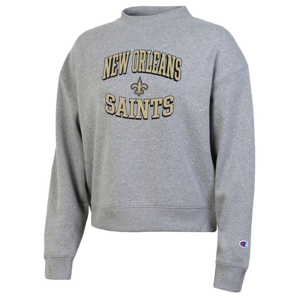 New Orleans Saints Champion Women's Triumph Tri-Blend Sweatshirt Gray | NFL