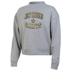 New Orleans Saints Champion Women's Triumph Tri-Blend Sweatshirt Gray | NFL