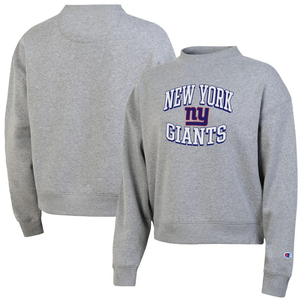 New York Giants Champion Women's Triumph Tri-Blend Sweatshirt Gray | NFL