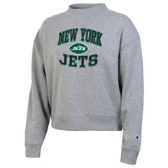 New York Jets Champion Women's Triumph Tri-Blend Sweatshirt Gray | NFL